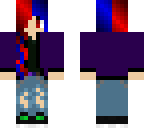 werewolf red blue girl