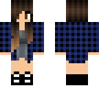 blue checked top