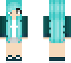 blue-haired girl