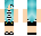 blue haired girl