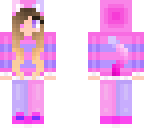cute pink and purple cat girl