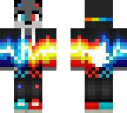 girl fire and ice wolf