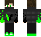 green and black flame