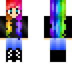 rainbow haired girl