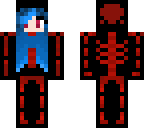 red spooky skellie girl