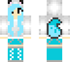 blue cat girl