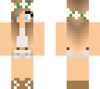 casual flower-band girl
