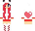heart girl red