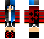 jester girl with blue hair