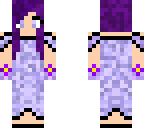 prom girl purple dress