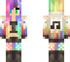 rainbow cool girl