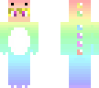 rainbow dino skin