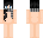 black hair base with a scarf