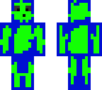 blue and green