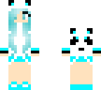 blue panda girl
