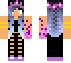 cute purple girl with power's