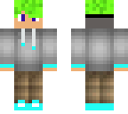lime haired boy