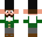 tiny man with hut and mustach