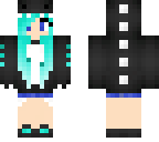 black and blue dino hoodie