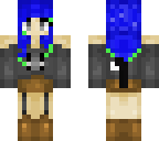 blue catgirl