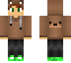 boy with bear hoodie