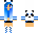 cute blue panda