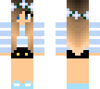 blue girl changed