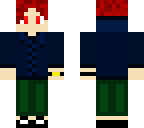 boy in blue hoody and green jeens