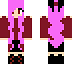 pink hair girl demon