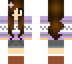 purple winter girl