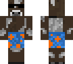 swimming cow