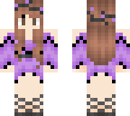 back purple girl