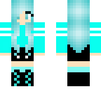 blue high school girl