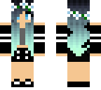 cute blue hair girl