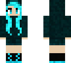 girl skin with hoodie