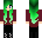 girl with green hair