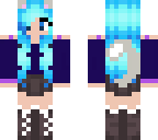 blue cat girl
