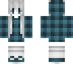 blue flannel ghoul girl