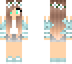 blue flower girl