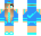 blue nike girl