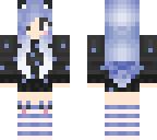 cat girl blue