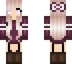 girl with long jumper and bow in hair