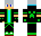 green and blue boy