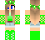 green tomboy girl