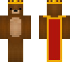 king bear with cape