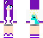 purple summer girl