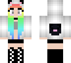 rainbow gothic girl