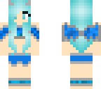silver blue demon with wings