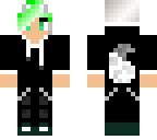 travis with green hair as a werewolf