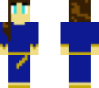 blue gown